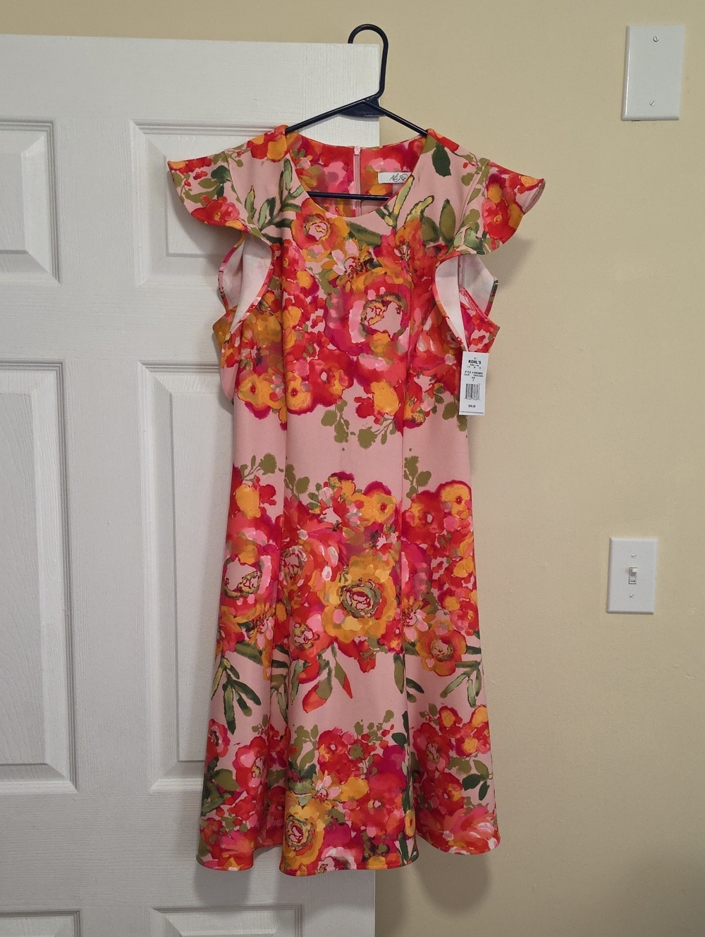 Ali Ro Pink Floral Print Dress